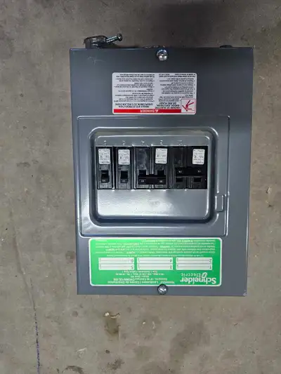 Schneider 60 Amp Sub Panel with Breakers, View more
