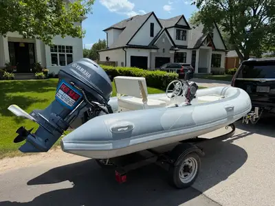 Reliable & Ready: Aquapro ( similar to a Highfield ) Rigid-Hull Dinghy w/ 40hp Yamaha – Turnkey Pack...