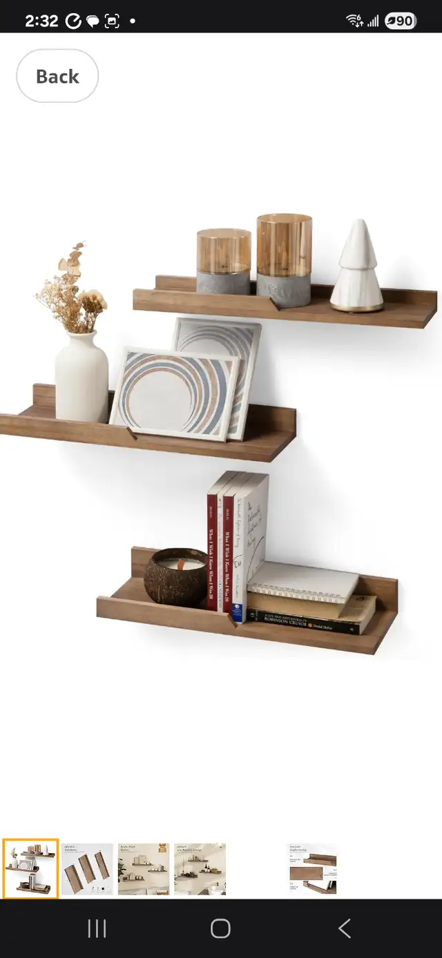 Brand new set of 3 Farmhouse Floating Shelves in Bookcases & Shelving Units in City of Toronto - Image 2