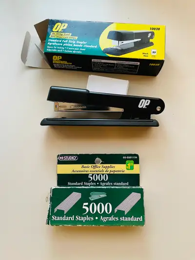 OP brand stapler with accessories brand new, View more
