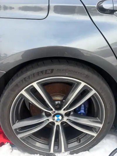 Parting out 2016 340i M-Performance selling staggered set of Michelin 4s front 225/40r 19 rear 255/3...