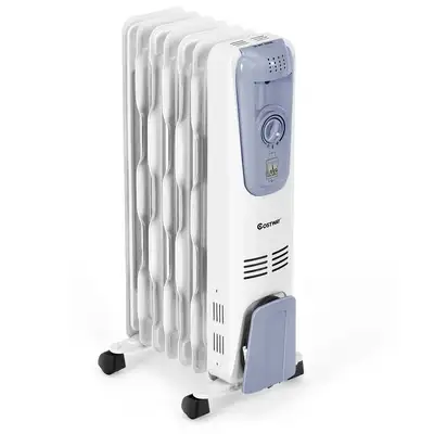 1500w Electric Oil Filled Radiator Space Heater 7-fin Thermostat, View more