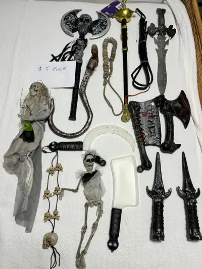 halloween props price as marked $5 each or three for $10
