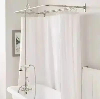 Robinet de baignoire et douche à col de cygne 60 po=, View more