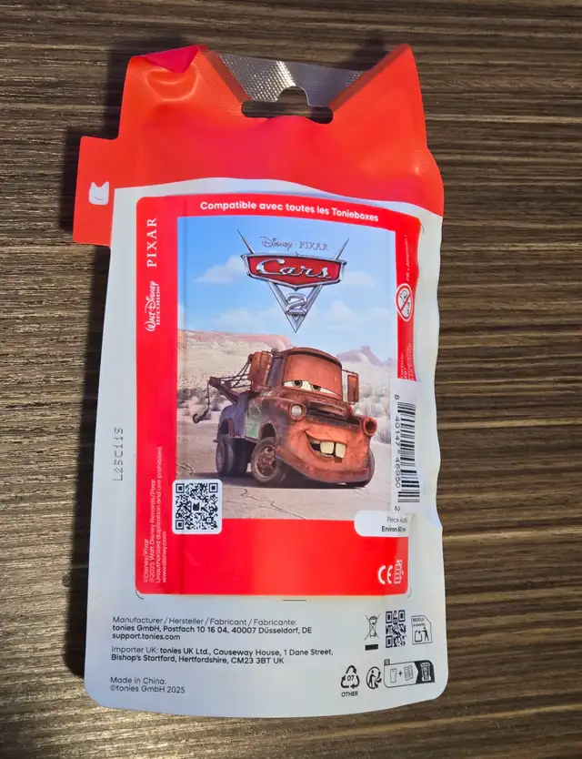 Brand New - Tonie - Disney Pixar Cars 2 (Francais) in Toys & Games in Ottawa - Image 3