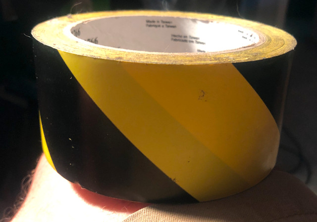 Hazard Warning Tape MMM (3M) 766, 76.2 mm (3") , Black/Yellow in Other Business & Industrial in Barrie