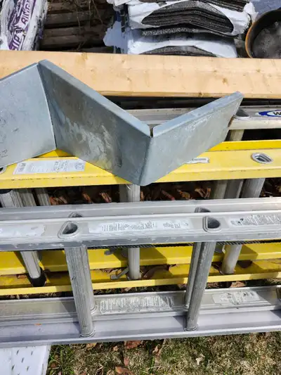 2 piece galv. heavy gauge metal flashing for brick chimney