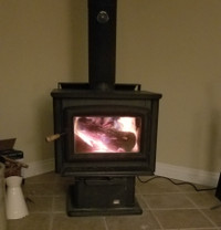 Pacific Energy Super 27 Woodstove with all chimney and fan