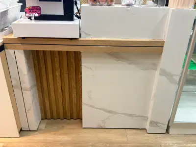 Counter White Marble/Wood , View more