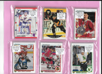 5 Card Lots Of Hockey Rookie Cards (Jagr, Hasek, Lidstrom, etc.)