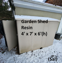 Storage Shed - Resin, 4 x 7 x 6(h)