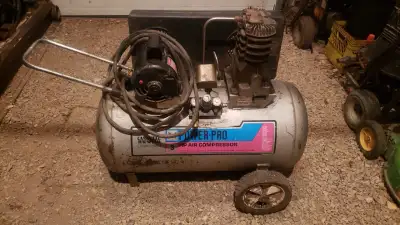 220 volt 30 Gallon 3 HP Campbell Hausfeld Air Compressor - Model # VT610402 for sale. In good workin...