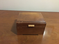 Small Antique Jewelry Box with Mirror