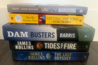 Books - James Rollins, etc. books 