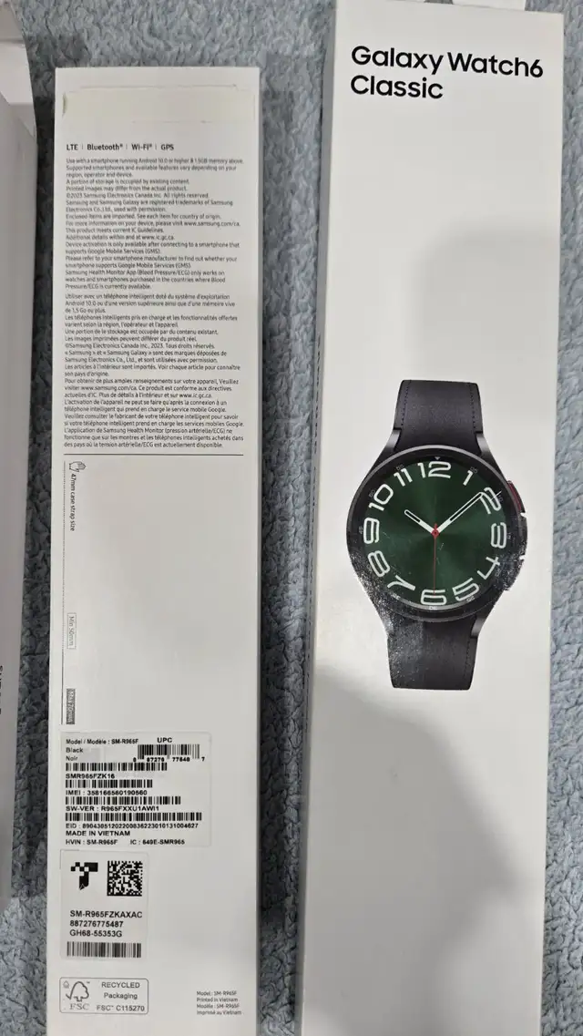 Samsung Galaxy Watch 6 Classic SM-R965F LTE 47MM Black | General ...