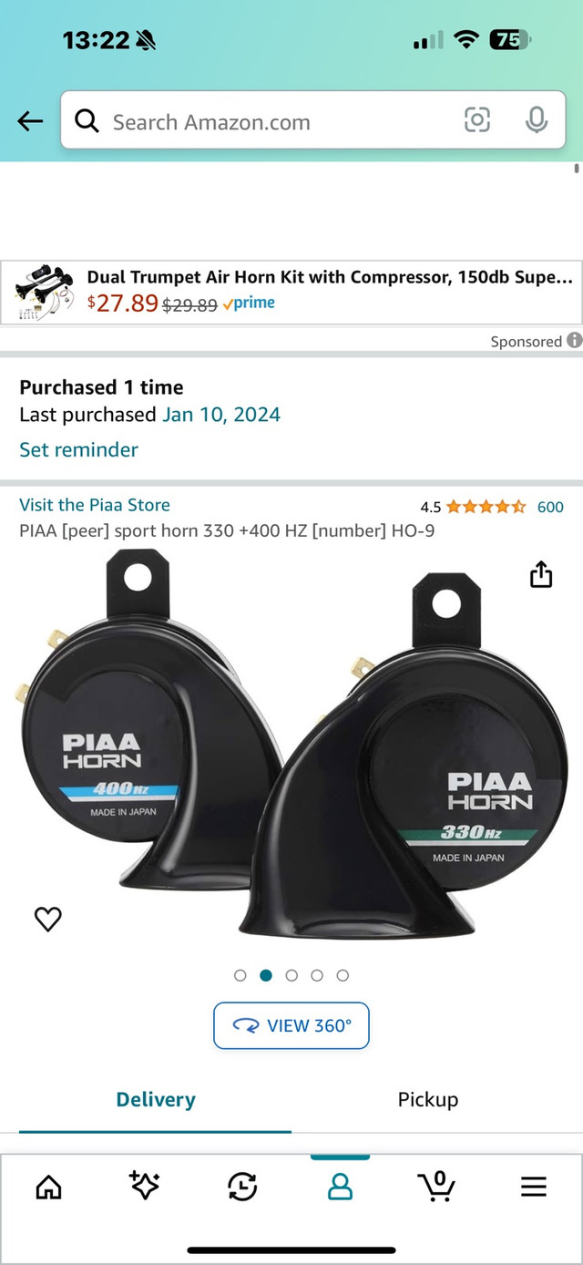 PIAA sport horns 330 +400 HZ HO-9  in Other Parts & Accessories in Sarnia - Image 2