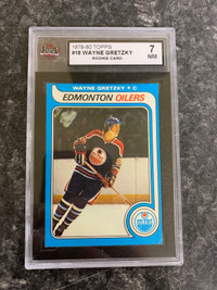 Wayne Gretzky 1979-1980 rookie card ksa 7 