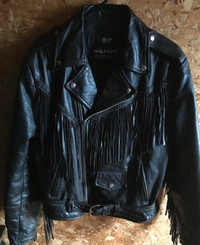 Womens medium leather motorcycle jacket