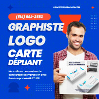 Graphiste, Carte d'affaires, Infographie, Création Logo