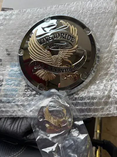 New condition “Live To Ride” Derby & Timer covers came off 2024 Breakout.