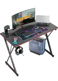 Gaming Desk 32 Inch PC Computer Desk, Home Office Desk 