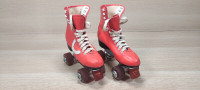 *Vintage* Red Leather Seiko Rollerskates Roller Skates Size 7