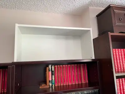 Billy bookcase height extension units; -12 units 32” X 11” x 14” at $12 each -2 units 16” X 11” X 14...