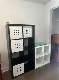 Ikea 8- cube storage shelf with four drawers