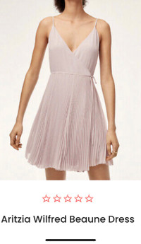 ARITZIA BEUNE DRESS color WHITE SIZE LARGE $100