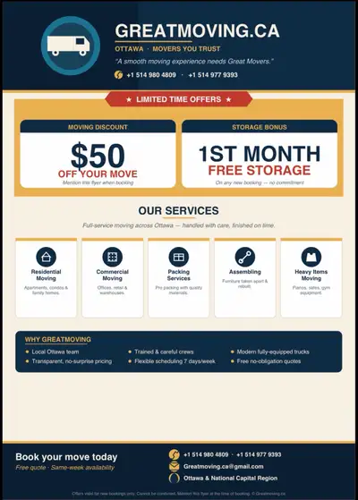 Greatmoving.ca, View more