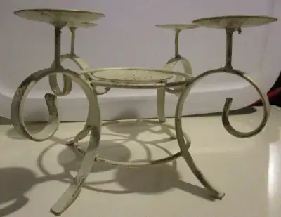 Wrought Iron Centrepiece/Candle Holder, View more