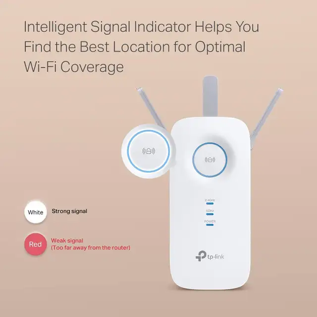 TP-Link AC1900 WiFi Extender (RE550), Covers Up to 2800 Sq.ft in Networking in City of Toronto - Image 3