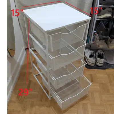 4-Tier Storage Organize Stand Shelf Unit Rack Bookcase Wardrobe, View more