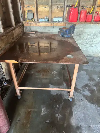 Metal Work Table with Bench Vise, View more