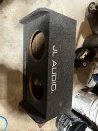 JL audio dual 10 sub box