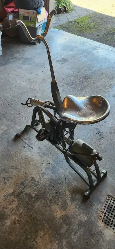 Vintage exercise bike, View more