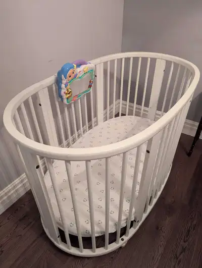 Stokke crib excellent, gently used., View more