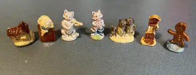 Vintage Wade Whimsies figurines lot of 7, View more