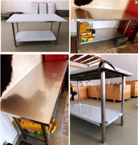 STAINLESS STEEL WORKTABLES