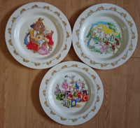 Vintage Rare Royal Doulton Bunnykins Melamine Childs Plates