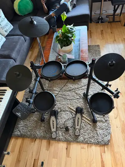 alesis electric drums / drum set with UPGRADED KICK PEDAL, View more