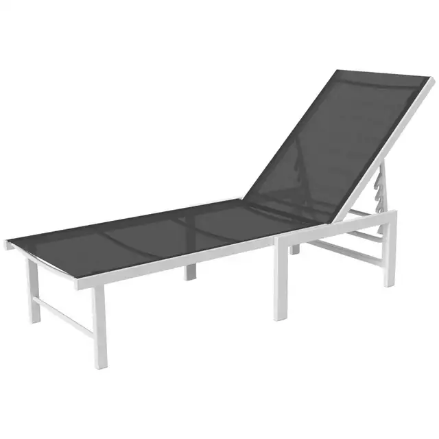 Outdoor Lounge Chair, 5-Level Reclining Outdoor Chaise Lounge Ta in Patio & Garden Furniture in Markham / York Region - Image 3