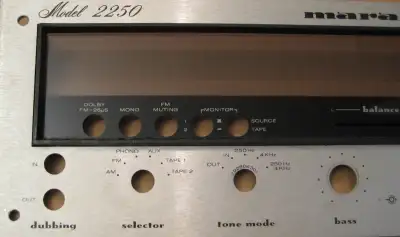 Marantz 2250 Receiver Silver Faceplate, View more