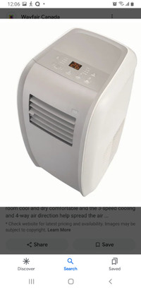 Tosot 14000 BTU Portable Air Conditioner with Heater, TPAC14L-H