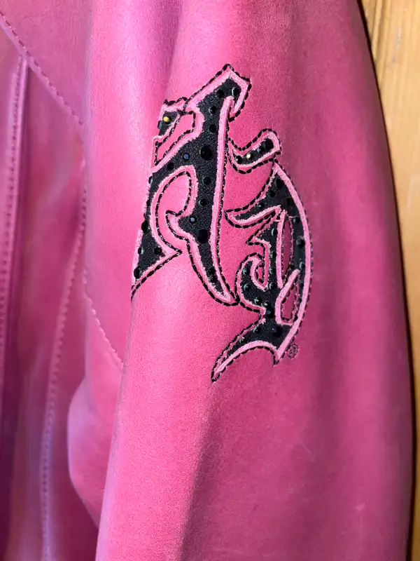 Womens' Harley Davidson 'Pinky Tuscadero' Leather Jacket - Pink in Women's - Tops & Outerwear in Mississauga / Peel Region - Image 4