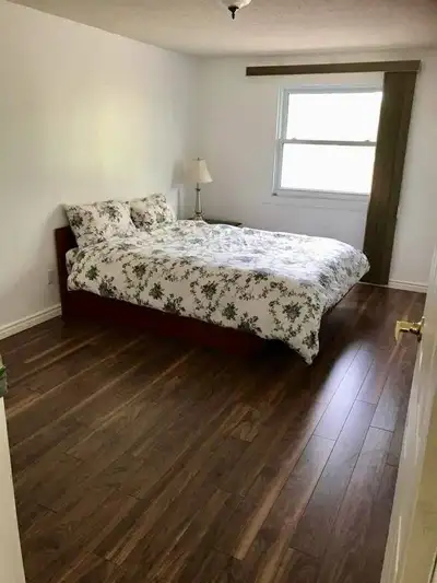 Master Bedroom (Main Floor) - Available June 1 • Suitable for single or couple • Shared 1.5 washroom...