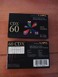 New, sealed, CDX 60 blank cassette tape - Lindenwoods