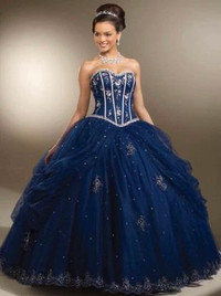 Navy Blue Quinceanera Prom Dress Ball Gown