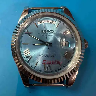 Seiko day date Miyota 8215 automatic movement mod, View more