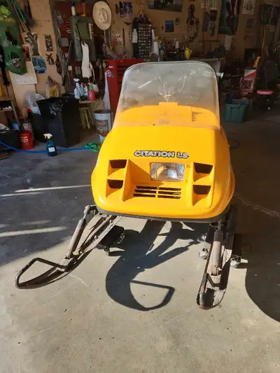1985 Ski- Doo Citation LS Ran last season Track is cracked but otherwise in good shape.